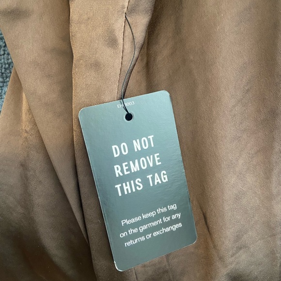 NWT Express chocolate brown cutout midi dress sz 0 - Picture 7 of 8